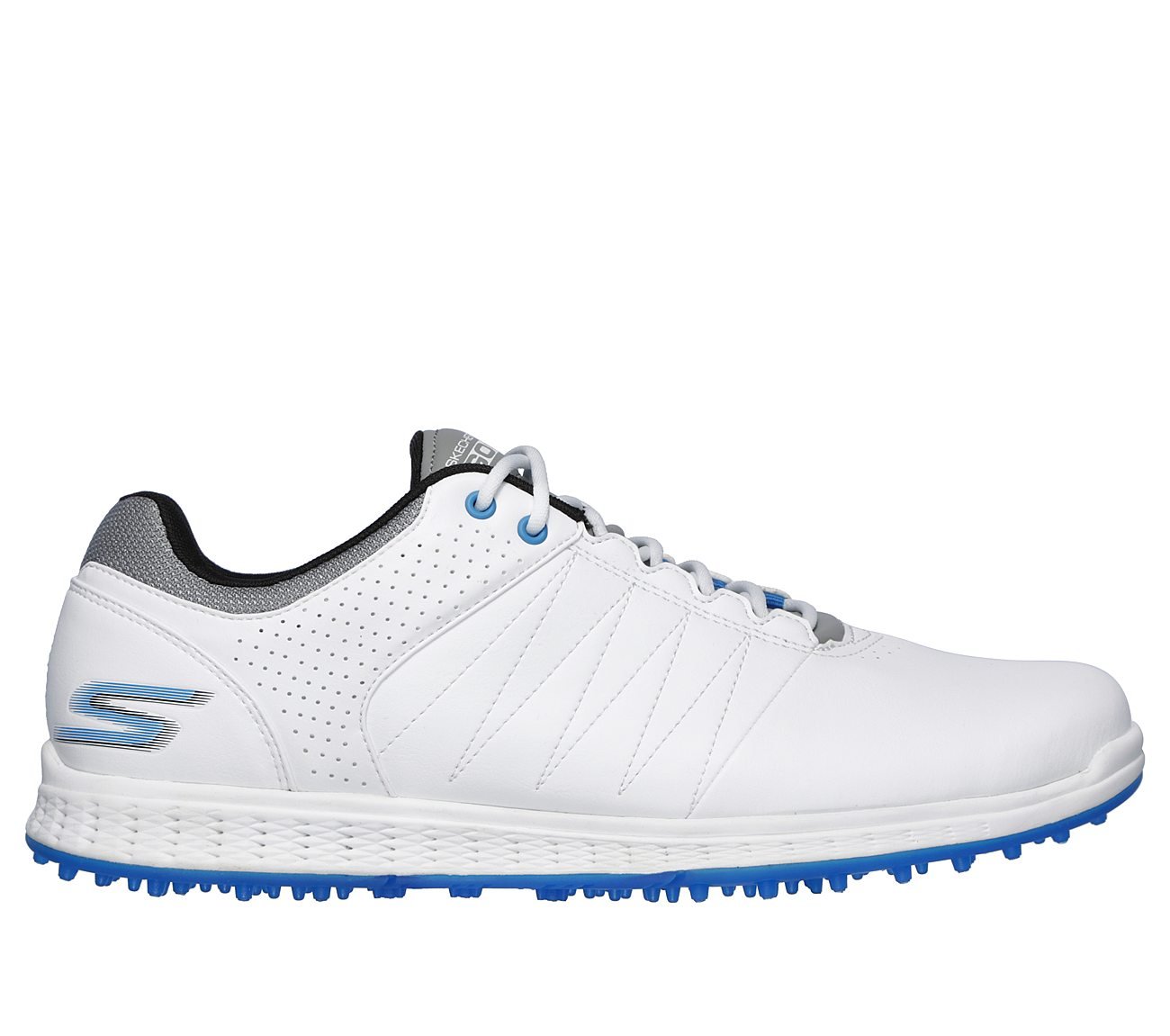 PIVOT, WHITE/GREY/BLUE Footwear Lateral View
