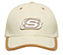 PEACHED BASEBALL HAT , OFF WHITE/BROWN Accessories Lateral View
