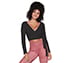 GODRI SERENE WRAP TOP, BBBBLACK Apparels Lateral View