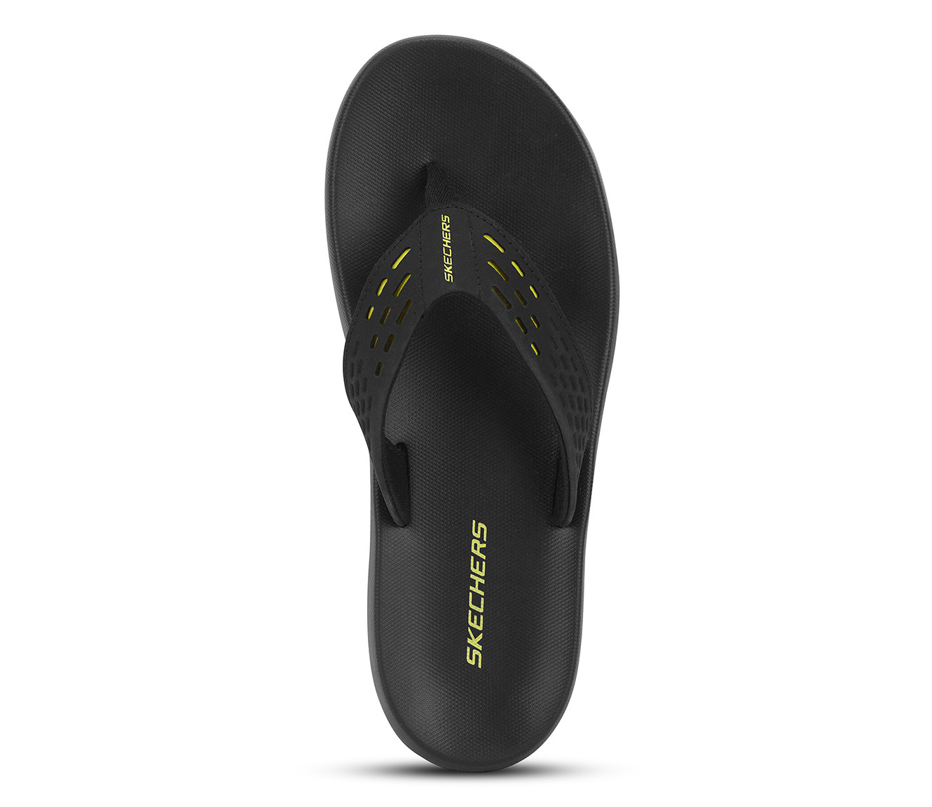 EAFORD-Thong Sandal, BBLACK Footwear Top View