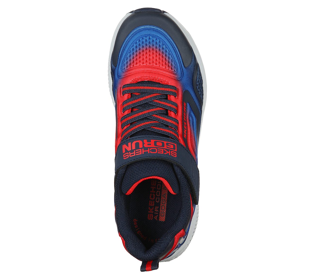 GO RUN CONSISTENT-SURGE SONIC, NAVY/RED Footwear Top View