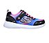 BOBS SQUAD - SPUNKY STEPS, BLACK/MULTI Footwear Lateral View