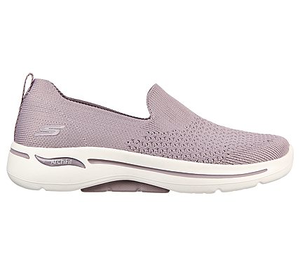 Skechers Mauve Go Walk Arch Fit D Womens Slip On Shoes Style ID: 124418 ...
