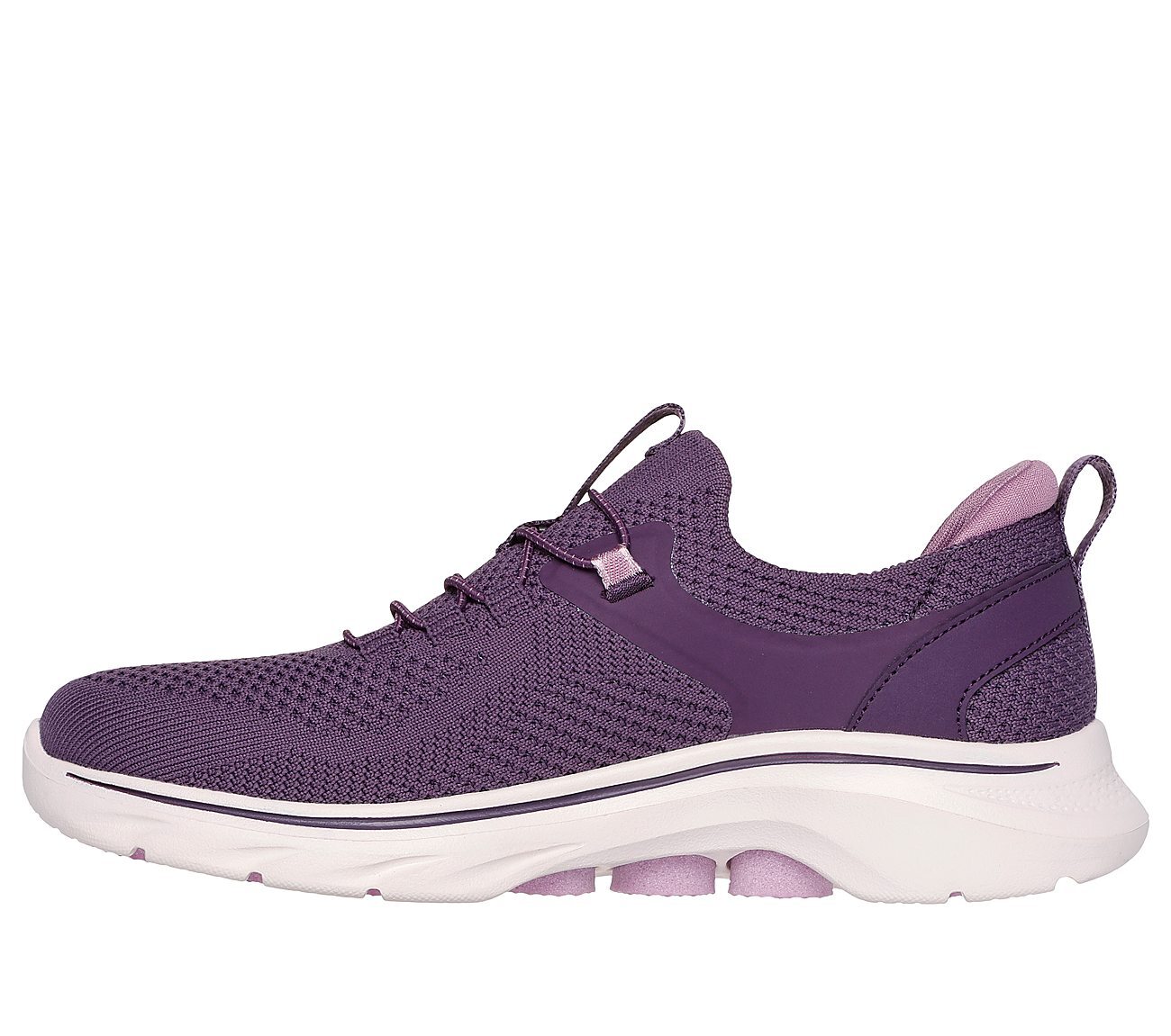 GO WALK 7 - ABIE, PLUM Footwear Left View