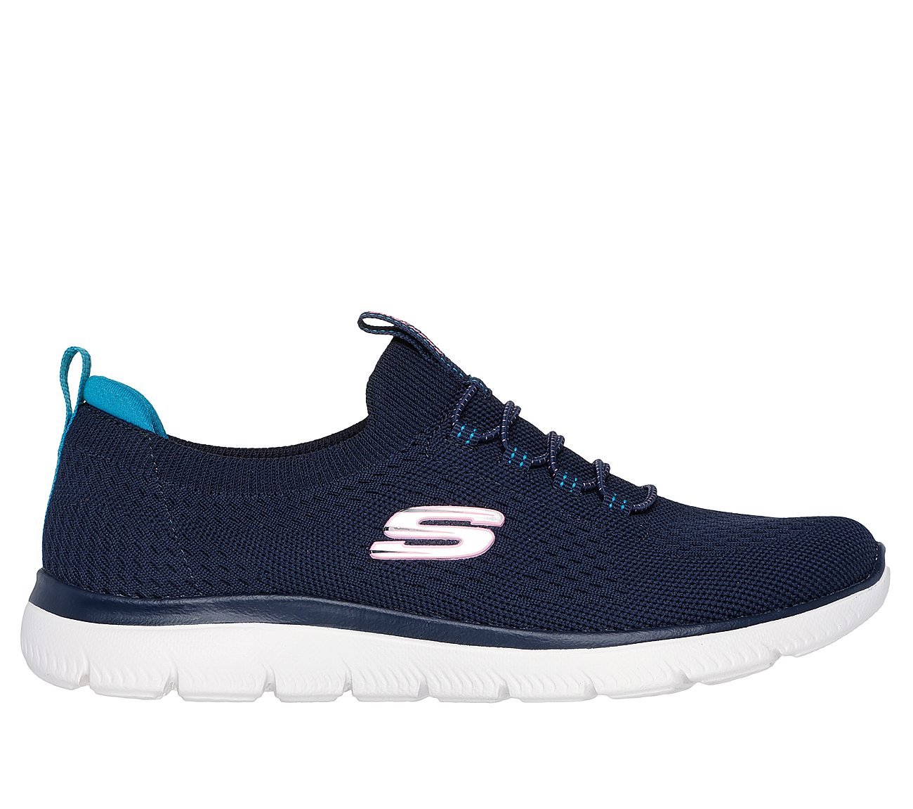 SUMMITS - TOP PLAYER, NAVY/MULTI Footwear Lateral View
