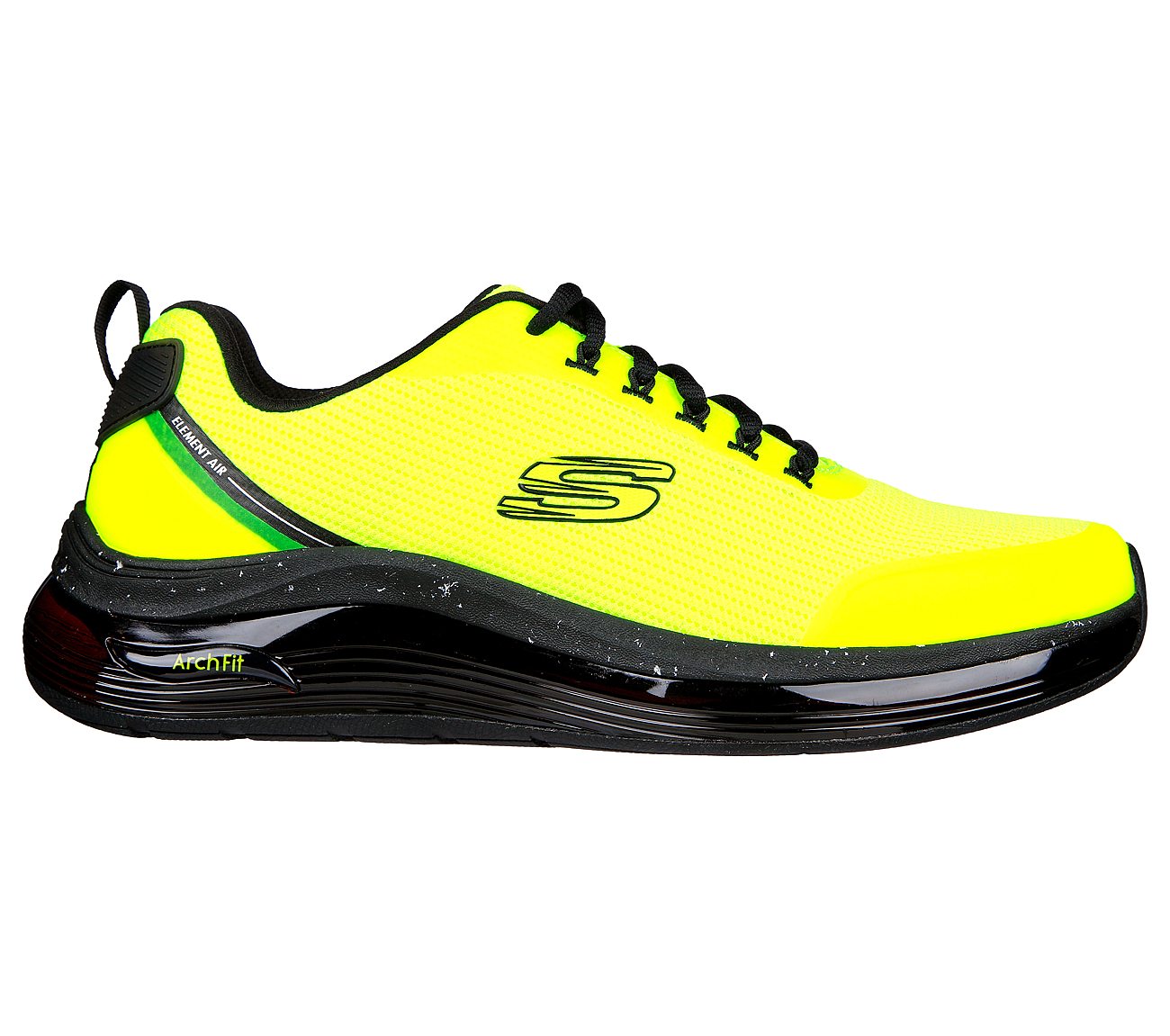 ARCH FIT ELEMENT AIR, LIME/BLACK Footwear Lateral View