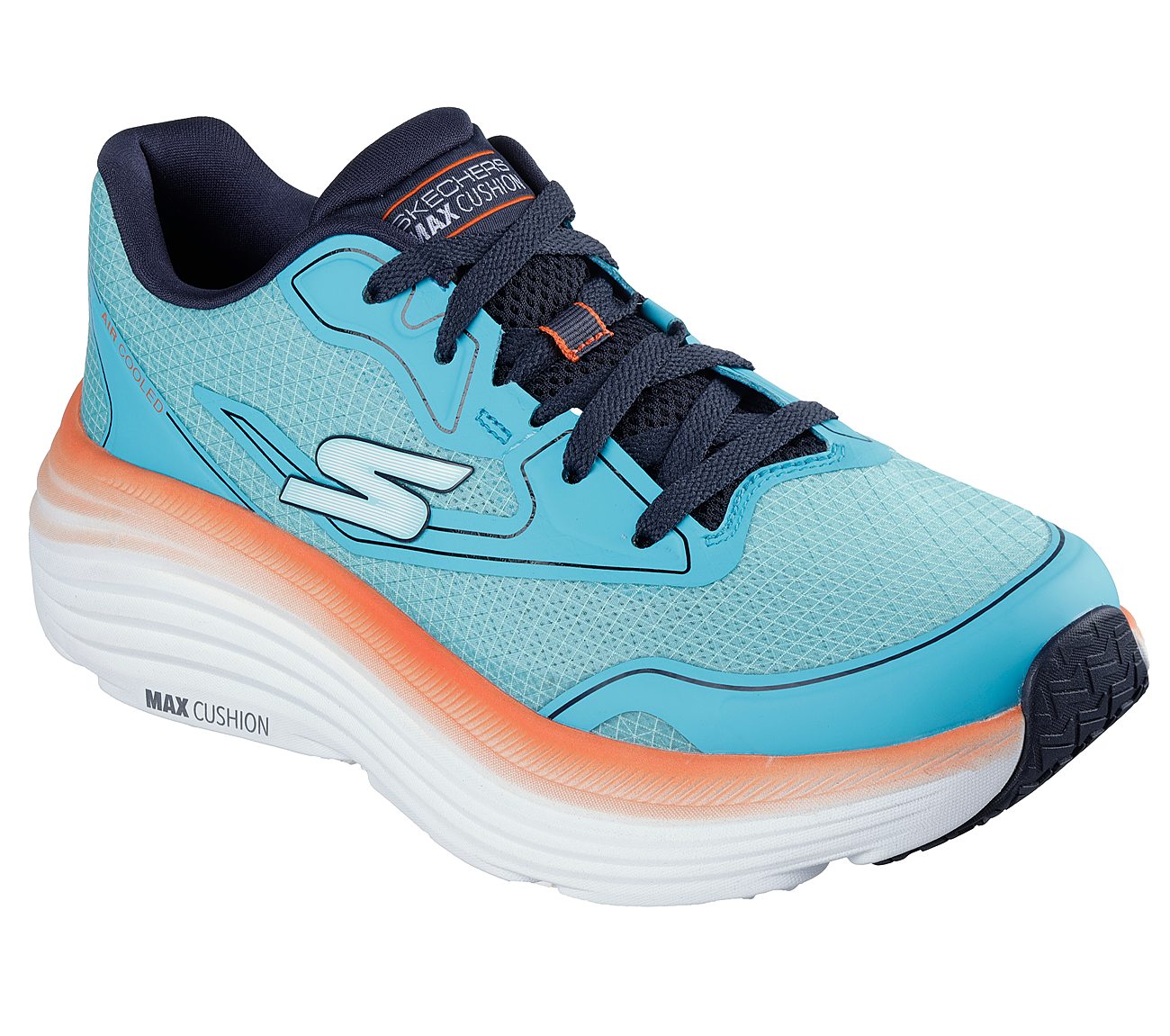 MAX CUSHIONING ENDEAVOUR - SP, BLUE/ORANGE Footwear Right View