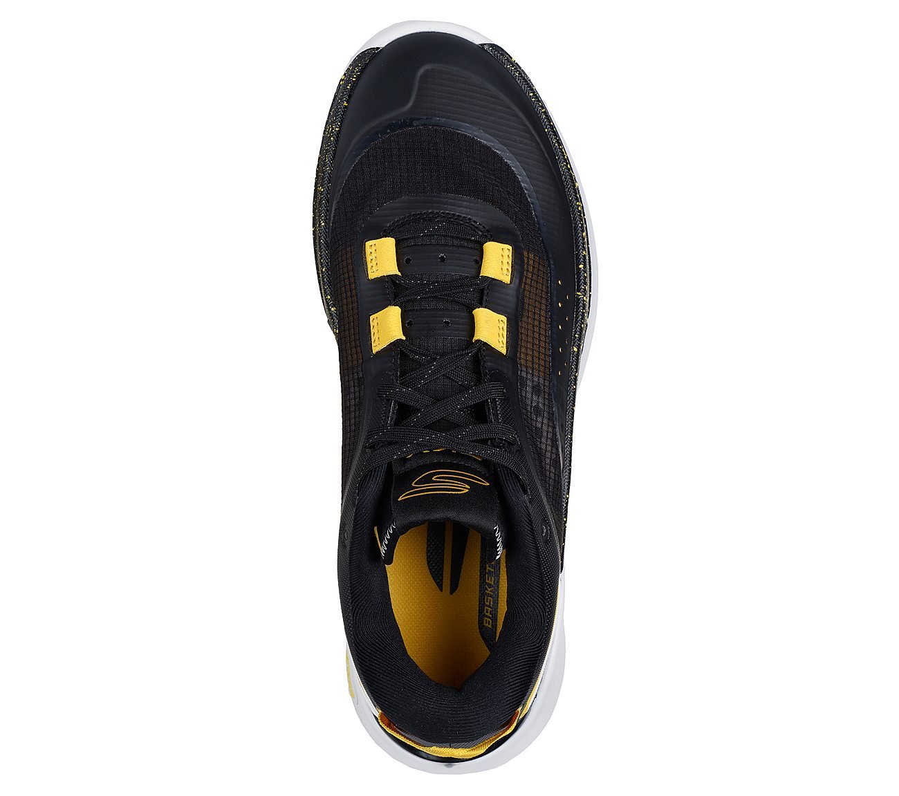 SKX RESAGRIP- Basketball, BLACK/GOLD Footwear Top View
