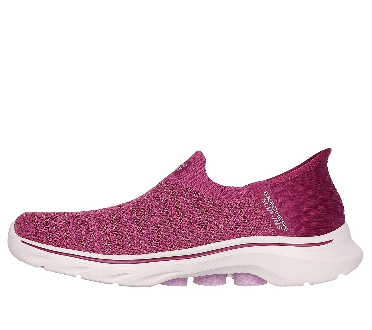 GO WALK 7 - SPRINGTIME, PLUM Footwear Left View