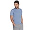 SKECH-AIR TEE, BLUE/WHITE Apparels Left View