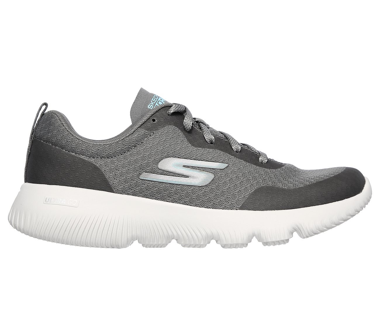 GO RUN FOCUS-INSTANTLY, GREY/BLUE Footwear Right View