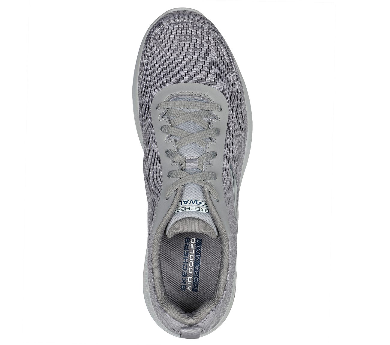 Skechers Light Grey Go Walk Stability Any Time Lace Up Shoes For Men ...