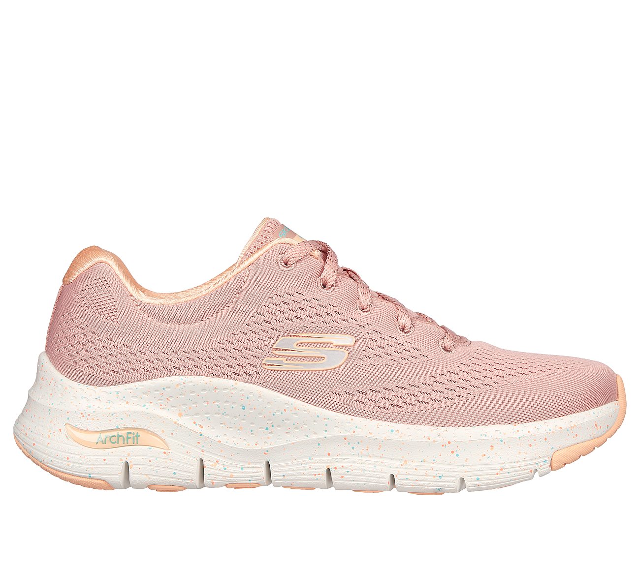 ARCH FIT, PINK/MULTI Footwear Lateral View