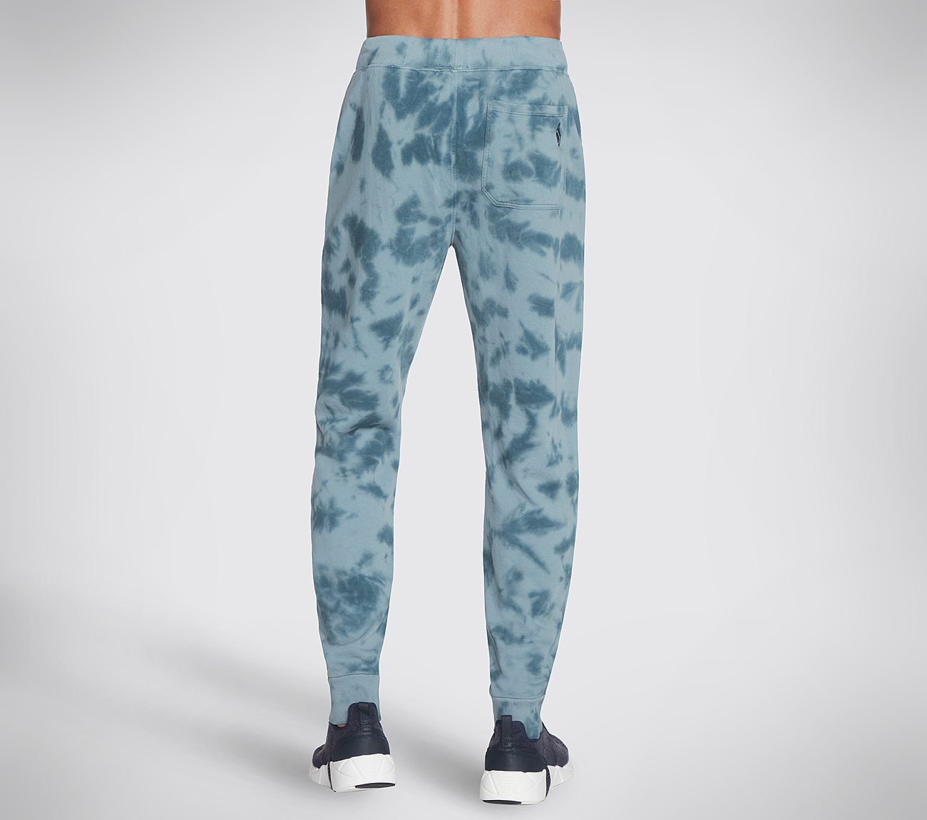 SKECHSWEATS DIAMOND DYE EXPED, BLUE/GREY Apparel Top View