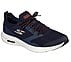 GO RUN HYPER BURST, NAVY/ORANGE Footwear Lateral View