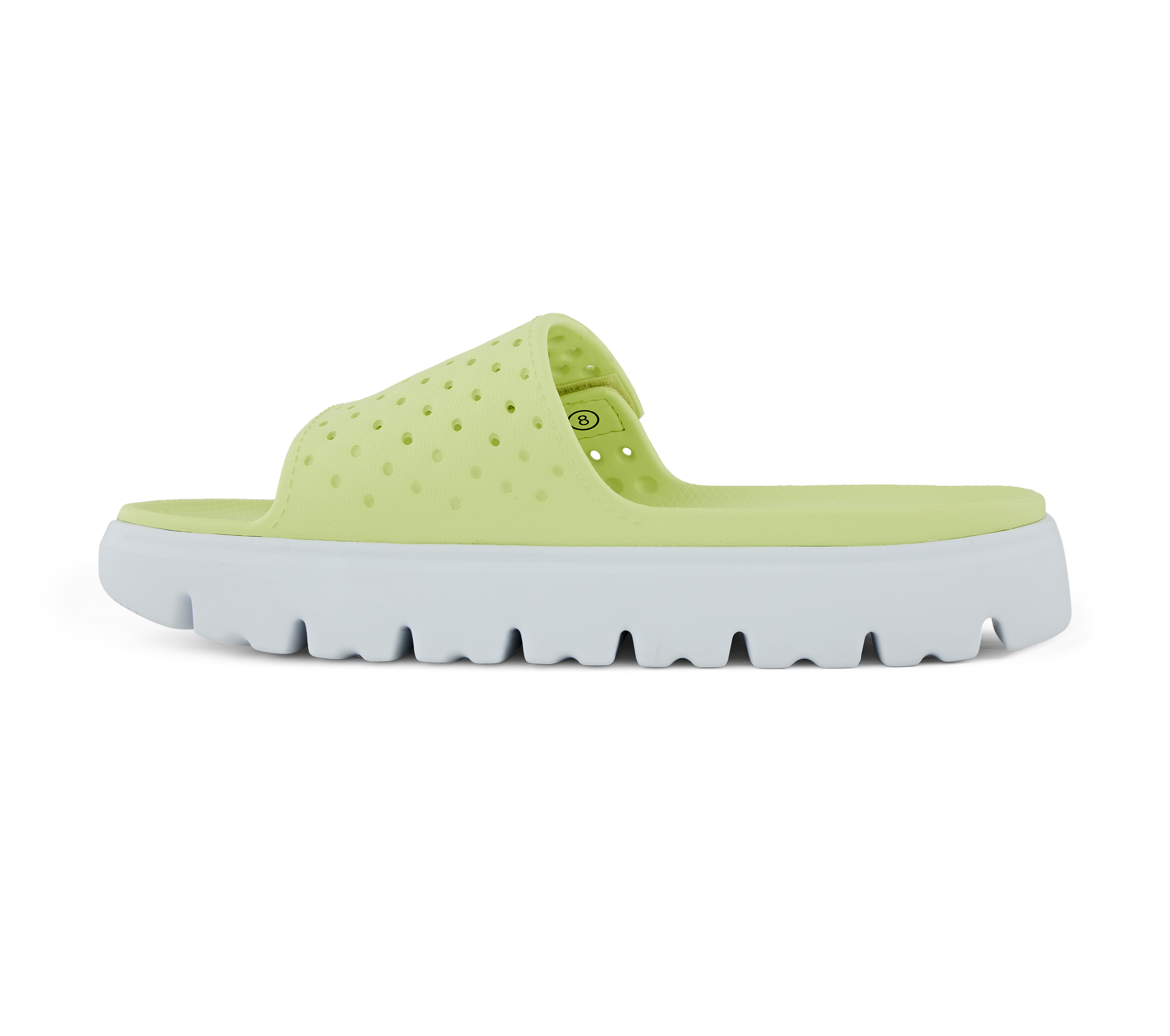 FOAMIES TOP-LEVEL-PEACHY VIBE, LIME Footwear Left View