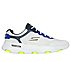 GO RUN 7, WHITE/NAVY Footwear Lateral View