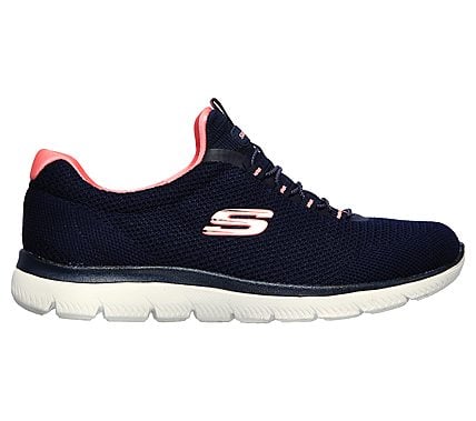 SUMMITS - COOL CLASSIC, NAVY/PINK Footwear Left View