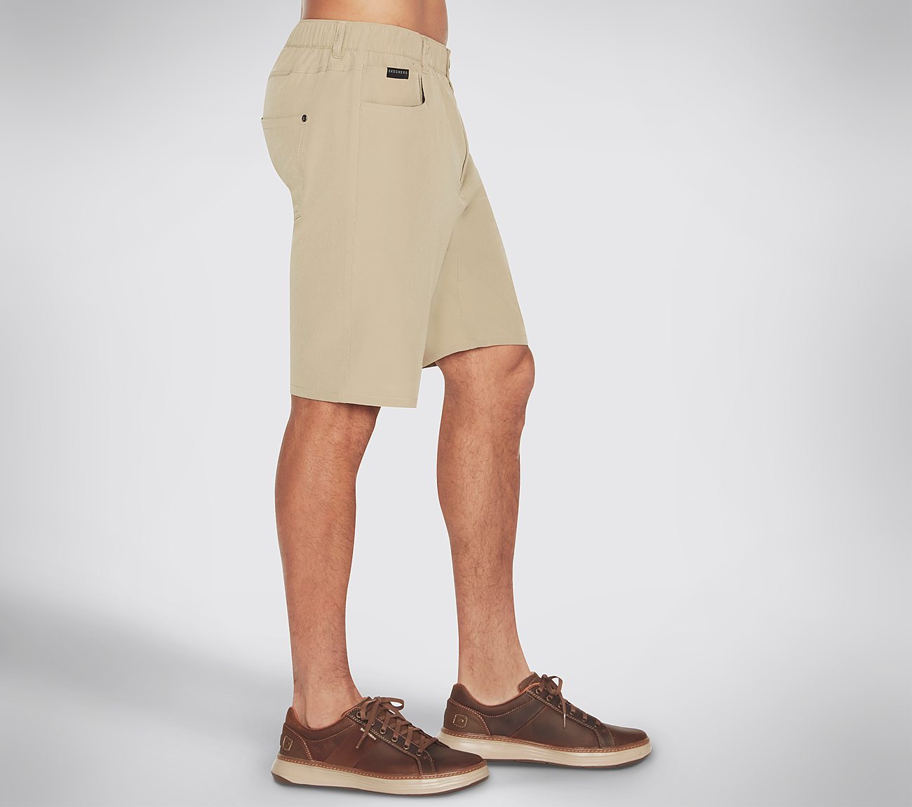 SKECHWEAVE PREMIUM 9 SHORT, NATURAL/BROWN Apparel Bottom View