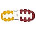 D'LITES-VARSITY SPIRIT, NATURAL/BURGUNDY