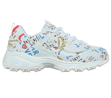 D'LITES-LUV STORY, WHITE/MULTI Footwear Right View