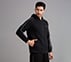 SKECHERS CORDED PANEL HOODIE, BLACK