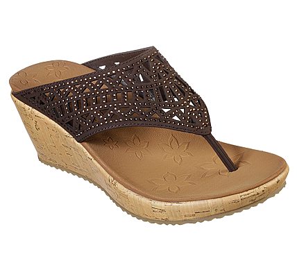 BEVERLEE - SUMMER VISIT, CCHOCOLATE Footwear Lateral View