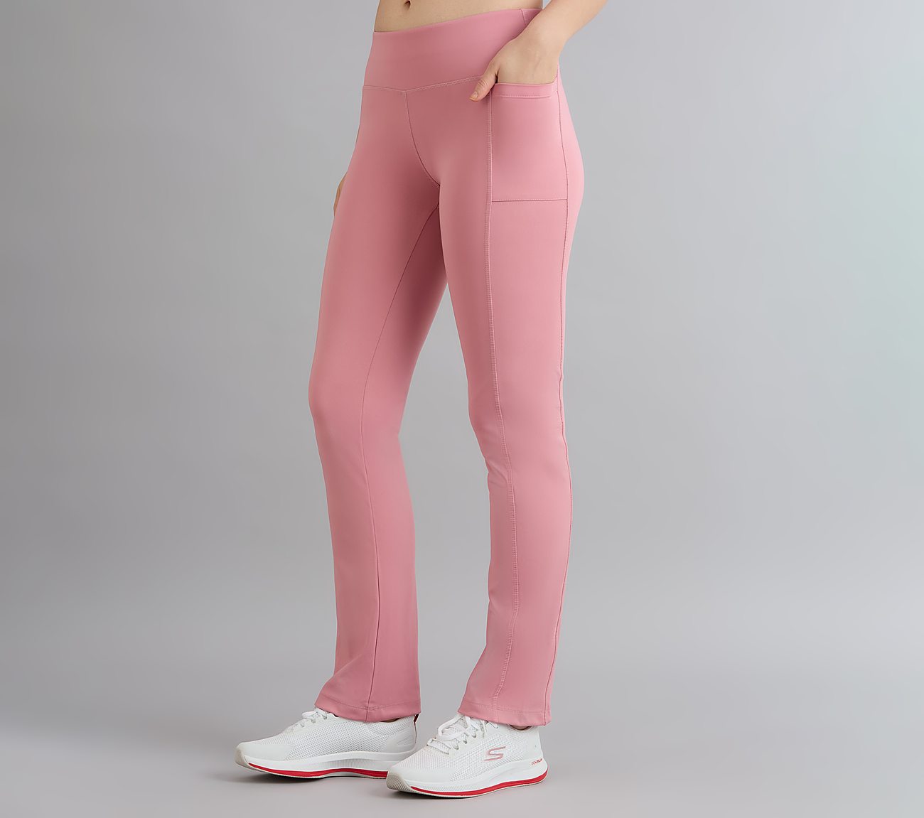 FLARED PANT WITH POCKETS, PURPLE/YELL Apparel Top View