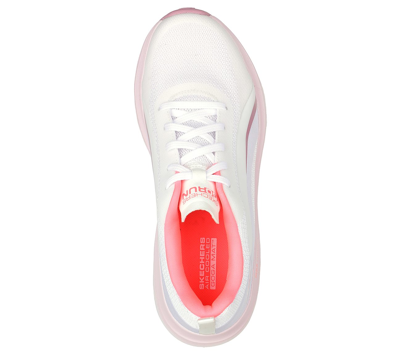 MAX CUSHIONING DELTA - ALECTR, WHITE/HOT CORAL Footwear Top View