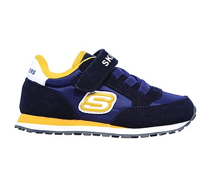 RETRO SNEAKS - GORVOX, NAVY/GOLD Footwear Right View