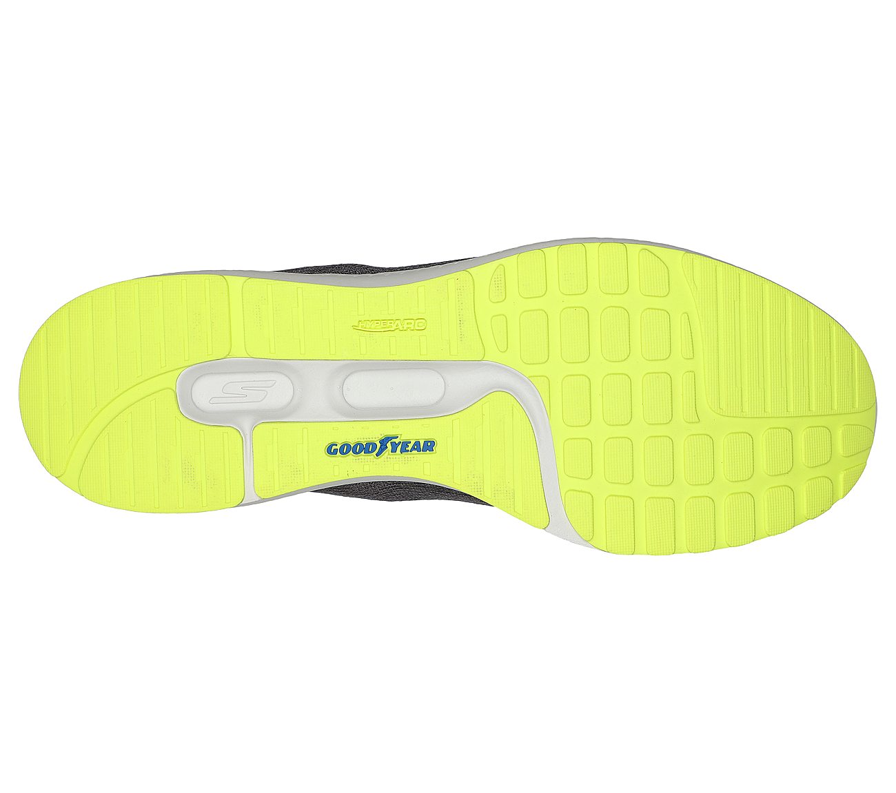 GO RUN HORIZON 3, GREY/LIME Footwear Bottom View