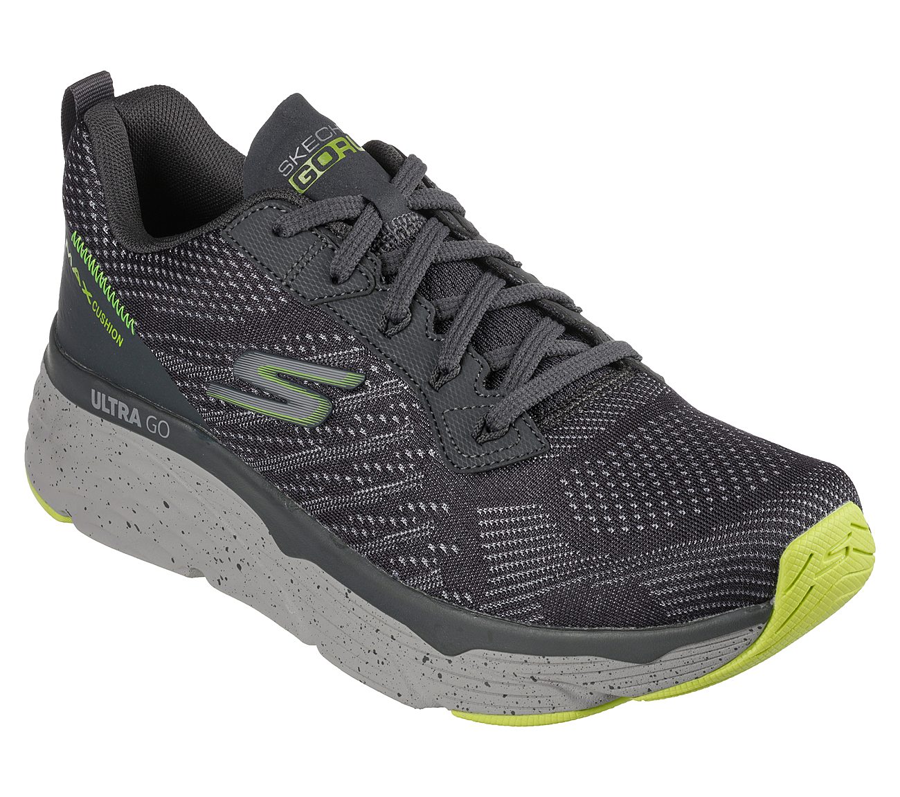 MAX CUSHIONING ELITE - LIMITL, GREY/GREEN Footwear Right View