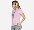 #SUMMERBOD CREWNECK T-SHIRT, LT.PINK WHITE Apparel Bottom View