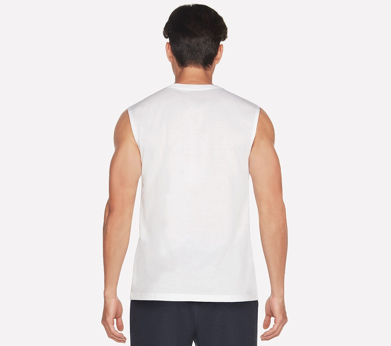 FLAG MUSCLE TANK, WWWHITE Apparels Top View