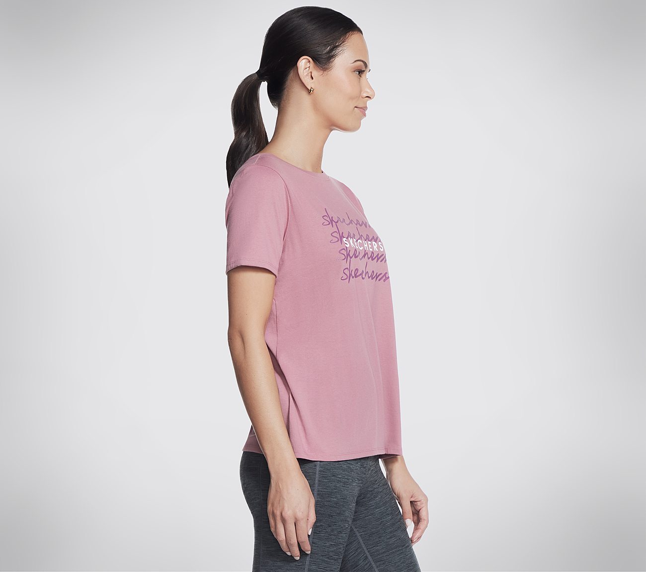 SKECHERS REPEAT T-SHIRT, MMAUVE Apparels Bottom View