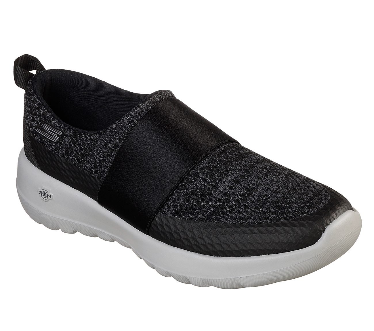 GO WALK JOY-IMMENSE, BLACK/GREY Footwear Lateral View