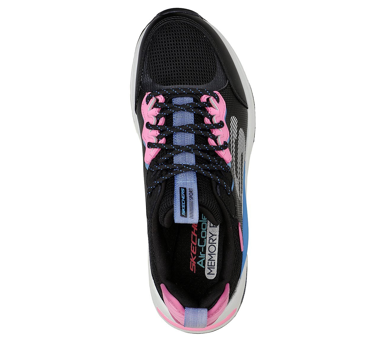 GLOBAL JOGGER-FRESH STRIKE, BLACK/BLUE/PINK Footwear Top View