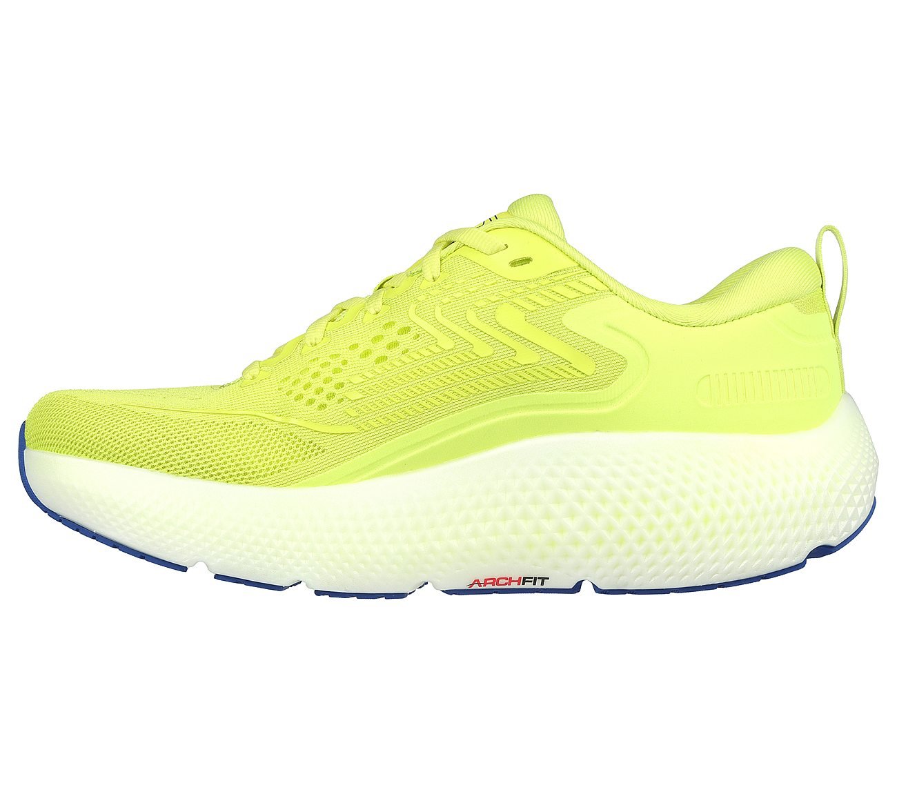 GO RUN MAX ROAD 6, LIME/BLUE Footwear Left View