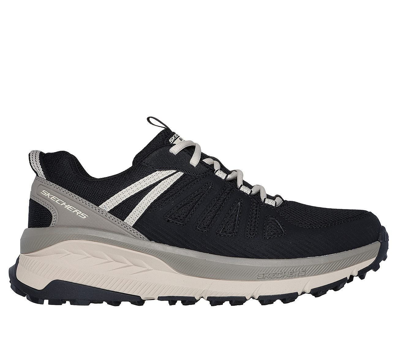 SWITCH BACK - VENTURE SEEKER, BLACK/TAUPE Footwear Lateral View