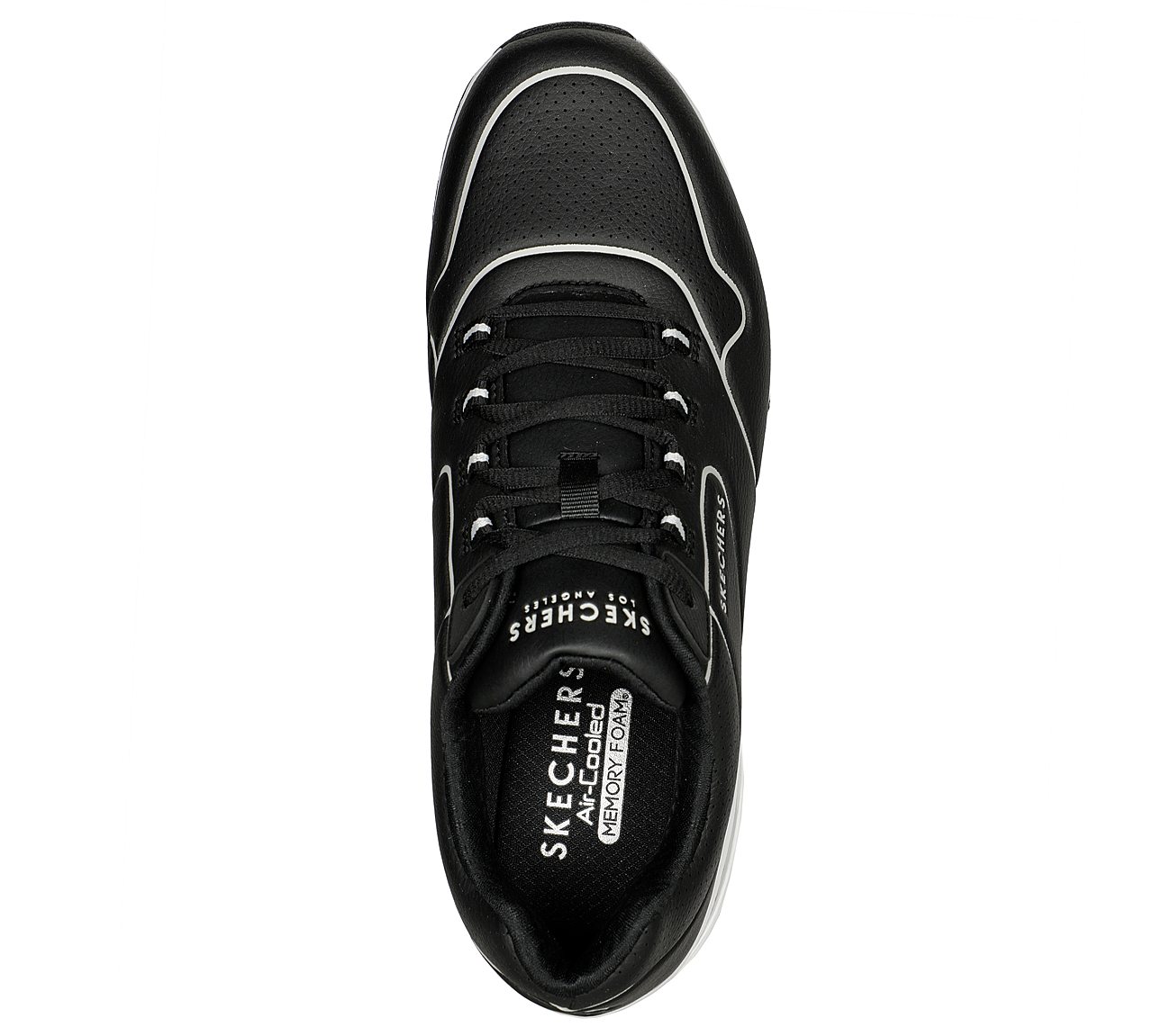 UNO 2, BLACK/WHITE Footwear Top View