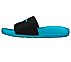 HYPER SLIDE - DERIVER, BLACK/TEAL Footwear Left View