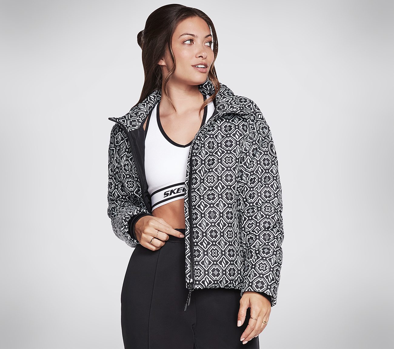 GOWALK DIAMOND LEGACY SLOPE J, BLACK/WHITE Apparel Lateral View