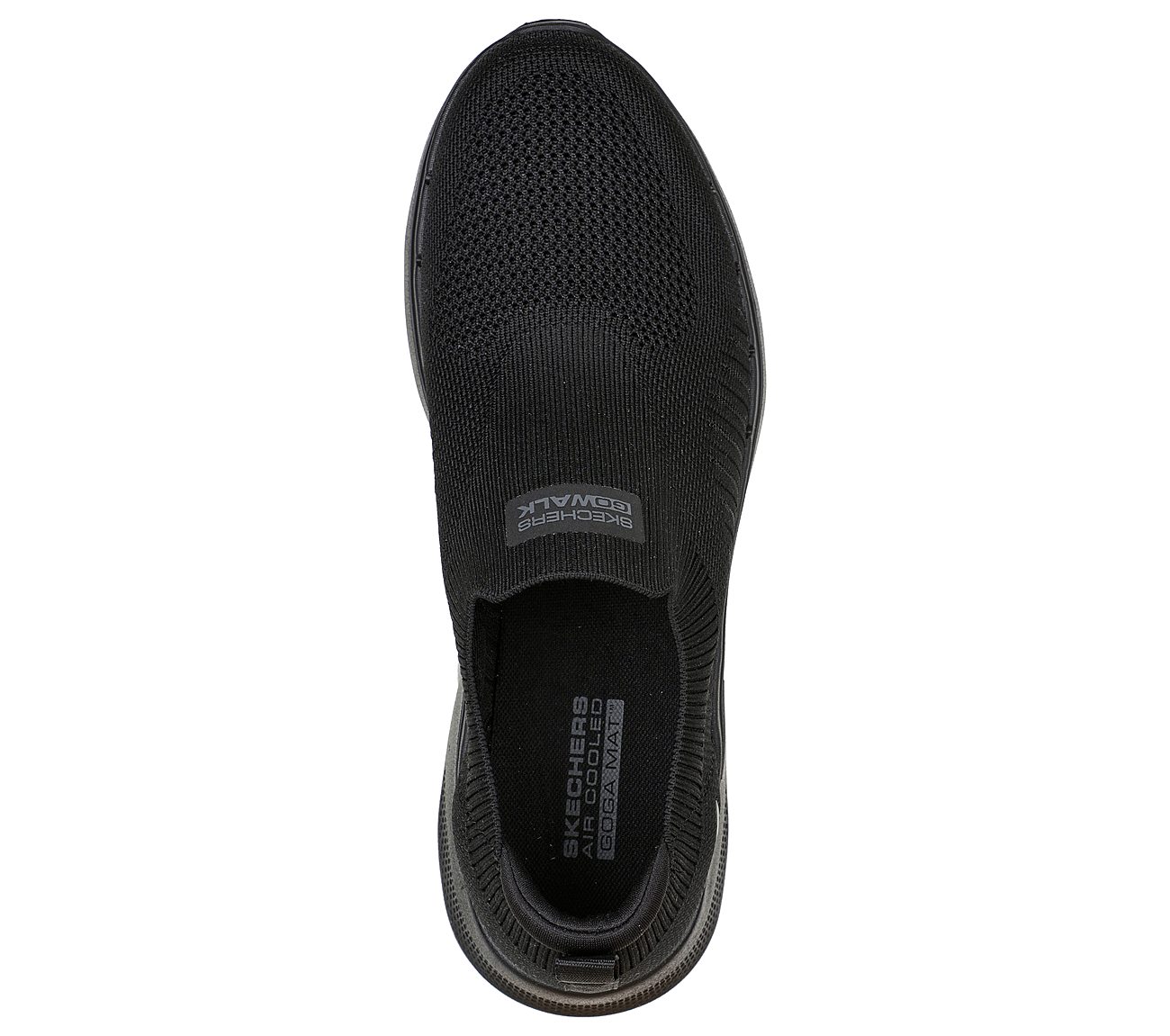 GO WALK 6, BBLACK Footwear Top View