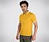 SS BUTTON DOWN POLO, YELLOW