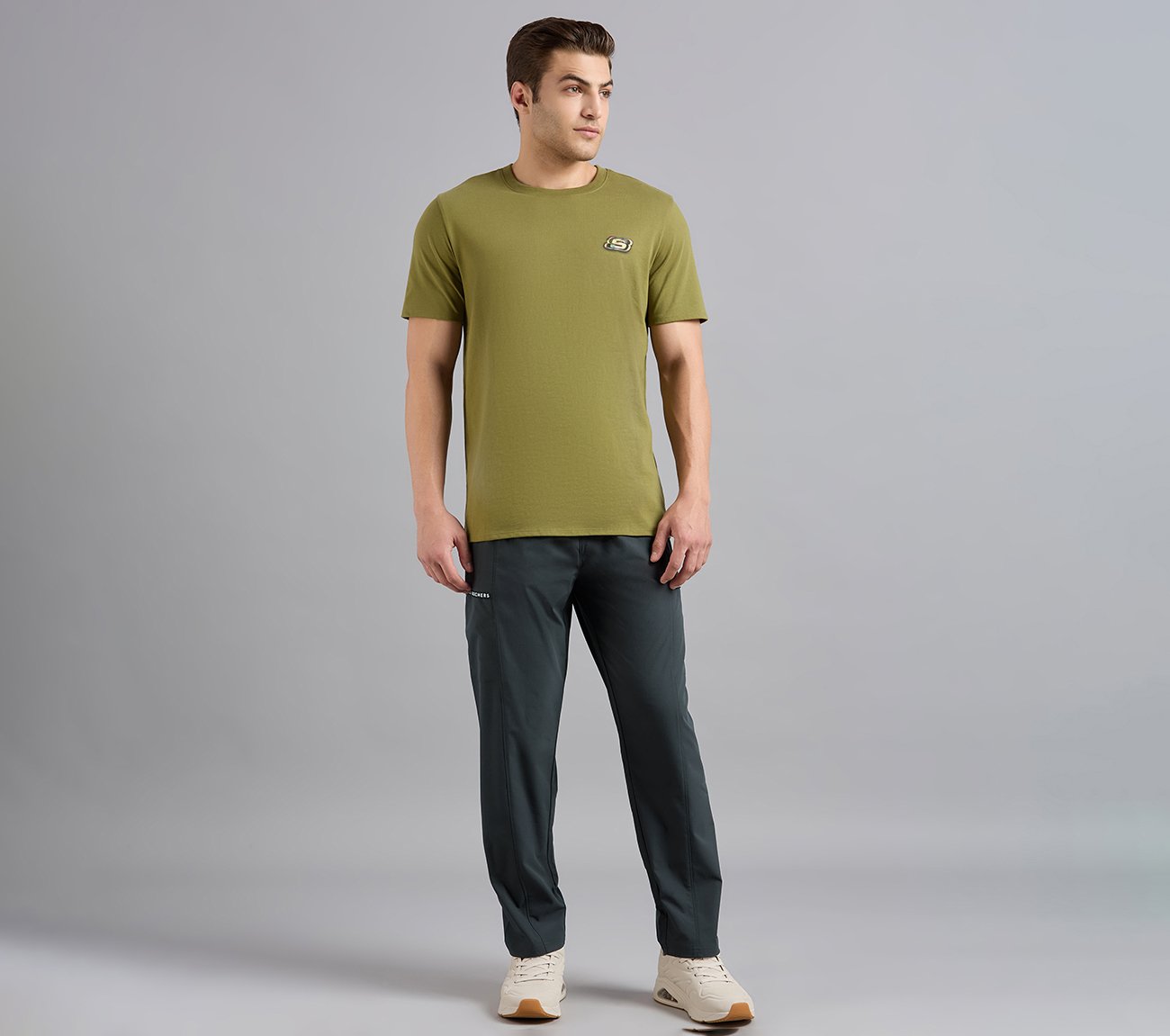 TAPE BRANDING PANEL GOLF PANTS, BLACK Apparels Right View