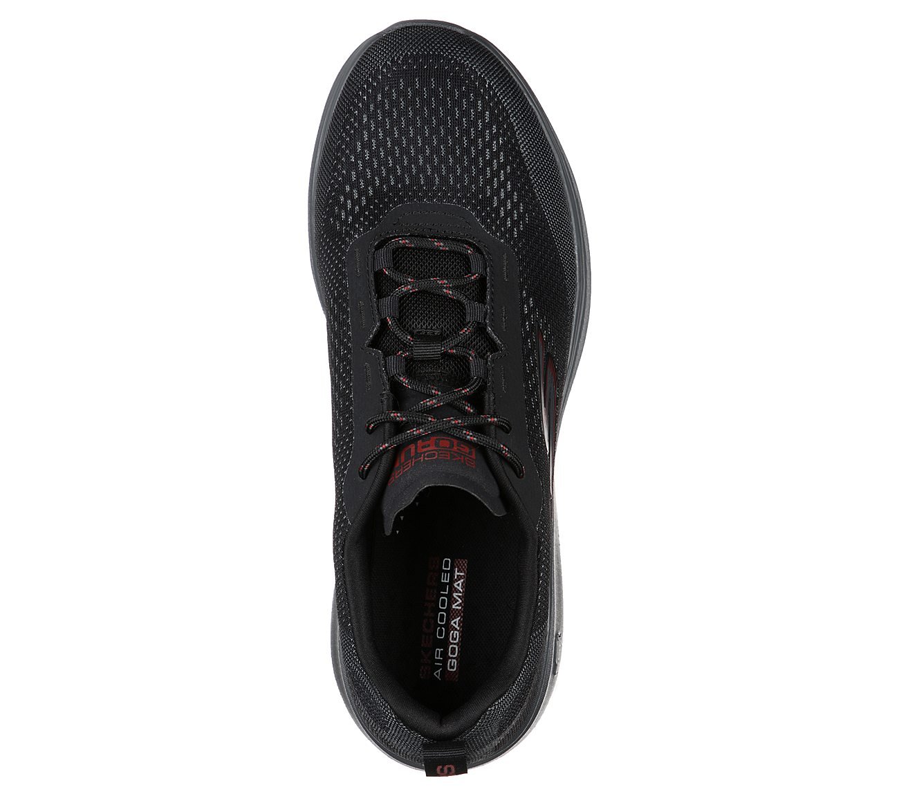 GO RUN FAST -, BLACK/CHARCOAL Footwear Top View