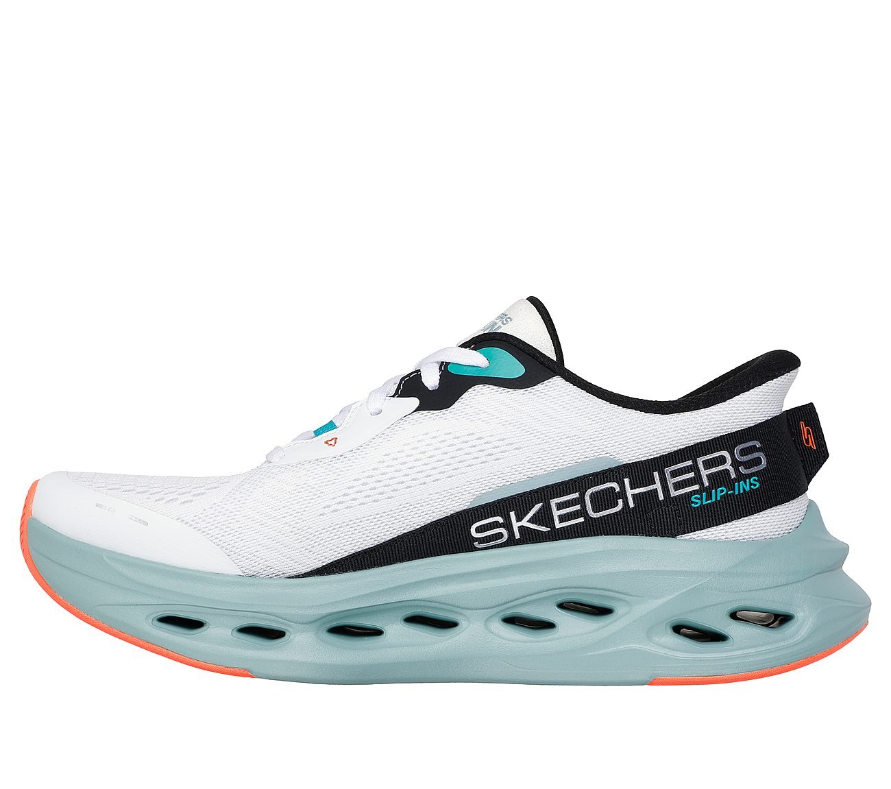 MAX CUSHIONING GLIDE-STEP - A, WHITE/MULTI Footwear Left View