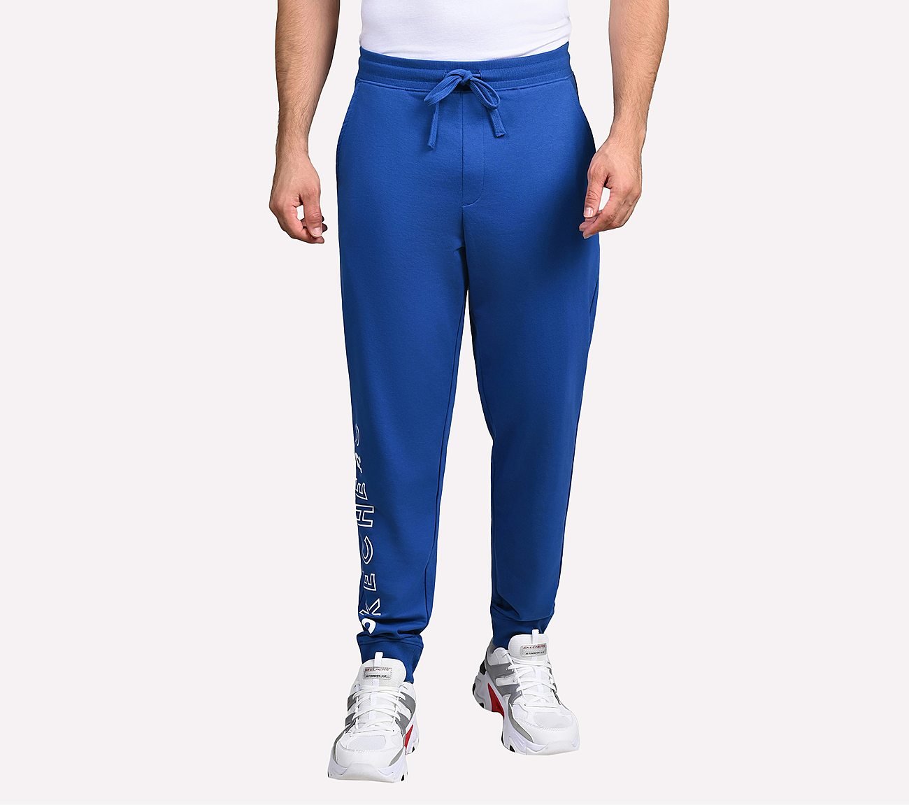 SKECHERS LIFESTYLE JOGGER, ROYAL/BLUE Apparel Lateral View