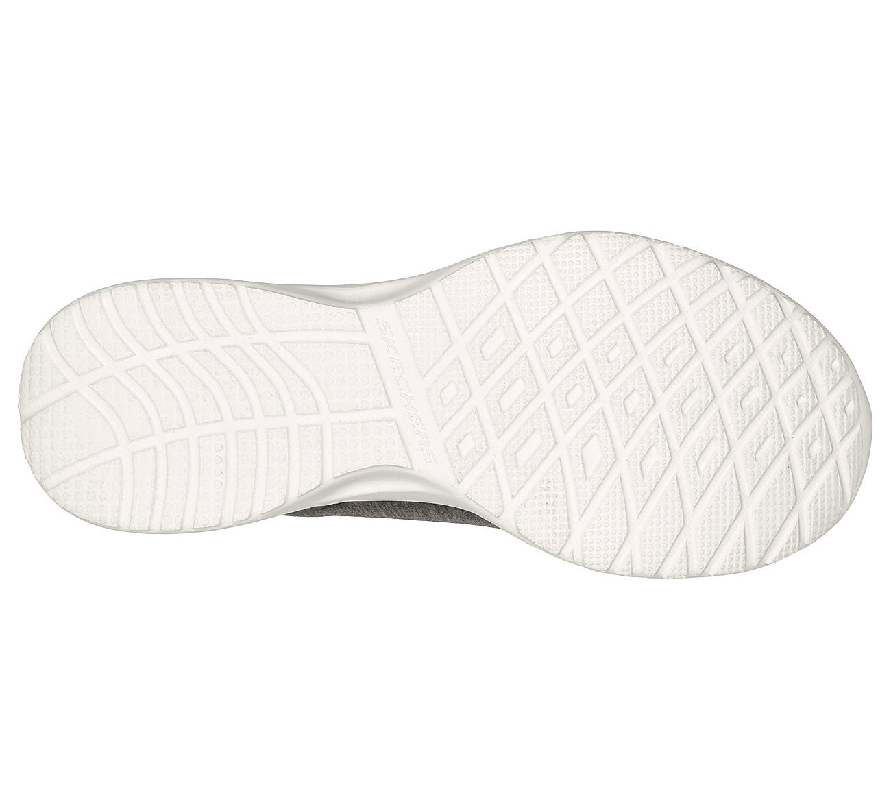 SKECH-AIR DYNAMIGHT-PURE SERE, CHARCOAL/PINK Footwear Bottom View