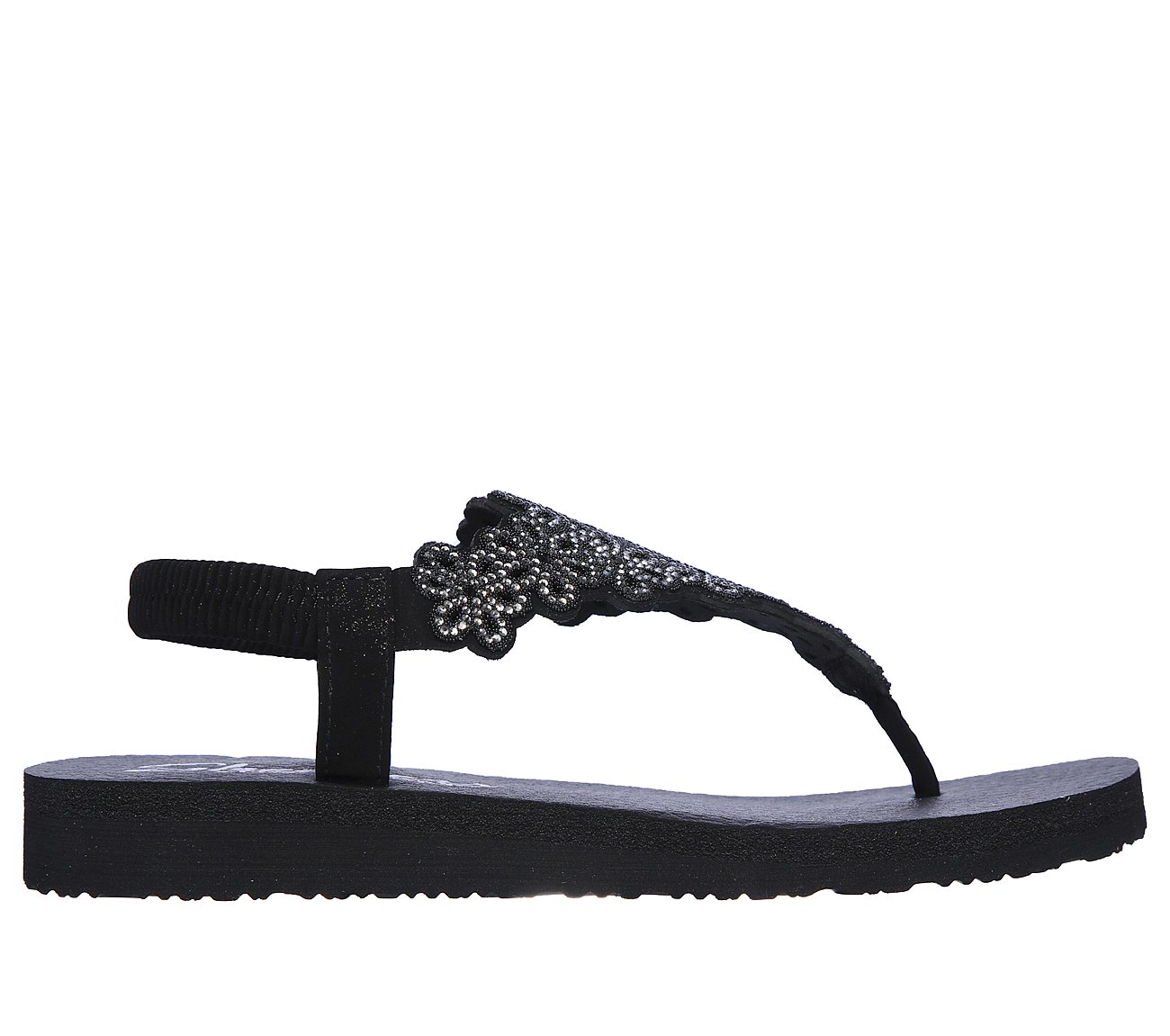 MEDITATION - FLORAL LOVER, BLACK/SILVER Footwear Lateral View